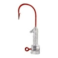 thumbnail image 3 of Eagle Claw Grub Fishing Jig Head,Unpainted, Red Hook, 1/8 oz., BFH18-R, 3 of 10