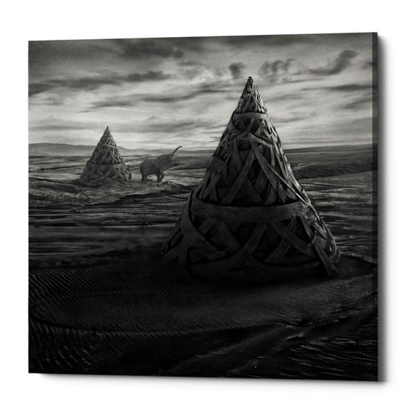 Epic Graffiti Epic Grafitti "Oddland" by Dariusz Klimczak, Giclee Canvas Wall Art 18" x 18"