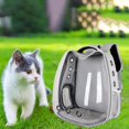thumbnail image 1 of impermeable para mascotas Perros de burbujas Transpirable Bolsa de transporte Ventilada Senderismo Camping Viajes - gris Colco Transportín de viaje para mascotas, 1 of 8
