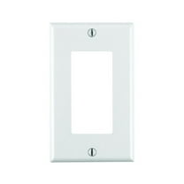Union 80401-w Residential-Grade Decor Wall Plate, Single Gang, White