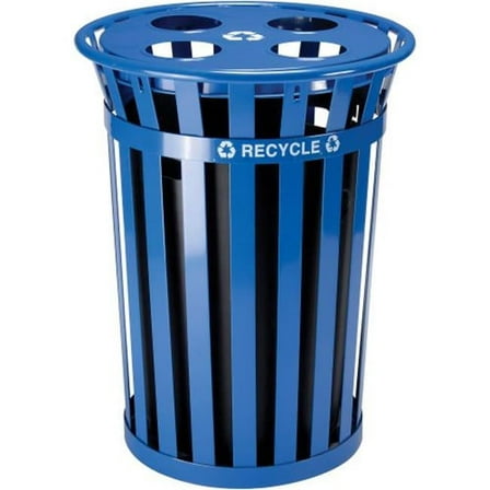 36 gal Recycling Lid, Multi-Stream - Blue