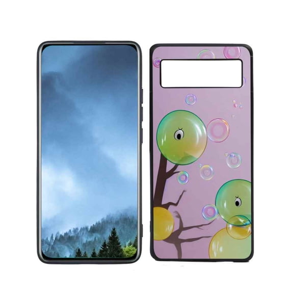 Bubbles-25 Phone Case, Degined for Google Pixel 6(2021) Case Men Women, Flexible Silicone Shockproof Case for Google Pixel 6(2021)