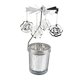 thumbnail image 5 of Portavelas giratorio de metal Portavelas de luz de té para decoración de adorno de escritorio flores, 5 of 9