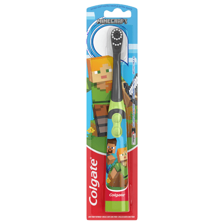 Colgate Kids Battery Powered Minecraft Toothbrush, 1 Count, Child, Compact Head