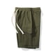 thumbnail image 4 of Pantalones Cortos de Cinturón de Vuelta Ropa de Trabajo de Tamaño Grande Todo Algodón Bolsillo Múltiple Fitting Suelto Deportes Casuales Capris, 4 of 7