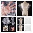 thumbnail image 1 of 200 piezas de vestidos de corte de pelo desechables, capas de corte de pelo transparentes + cubierta de oreja Baoblaze Capa de corte de pelo desechable, 1 of 8