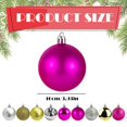 thumbnail image 2 of Glitter Christmas Ball Ornaments,3.93" Shatterproof Hanging Baubles, Sparkling Spherical Pendants, Christmas Tree Decorations, Holiday Party Display Ornaments, Festive Baubles for Xmas Tree, 2 of 6