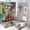Rain and Fox (2), variant on Animal Style Shower Curtain 4-Set Rain And Fox Print Bathroom Decor, Includes Bath Mat, Toilet Cover Mats, U-Shaped Mat And Shower Curtains 72inX72in