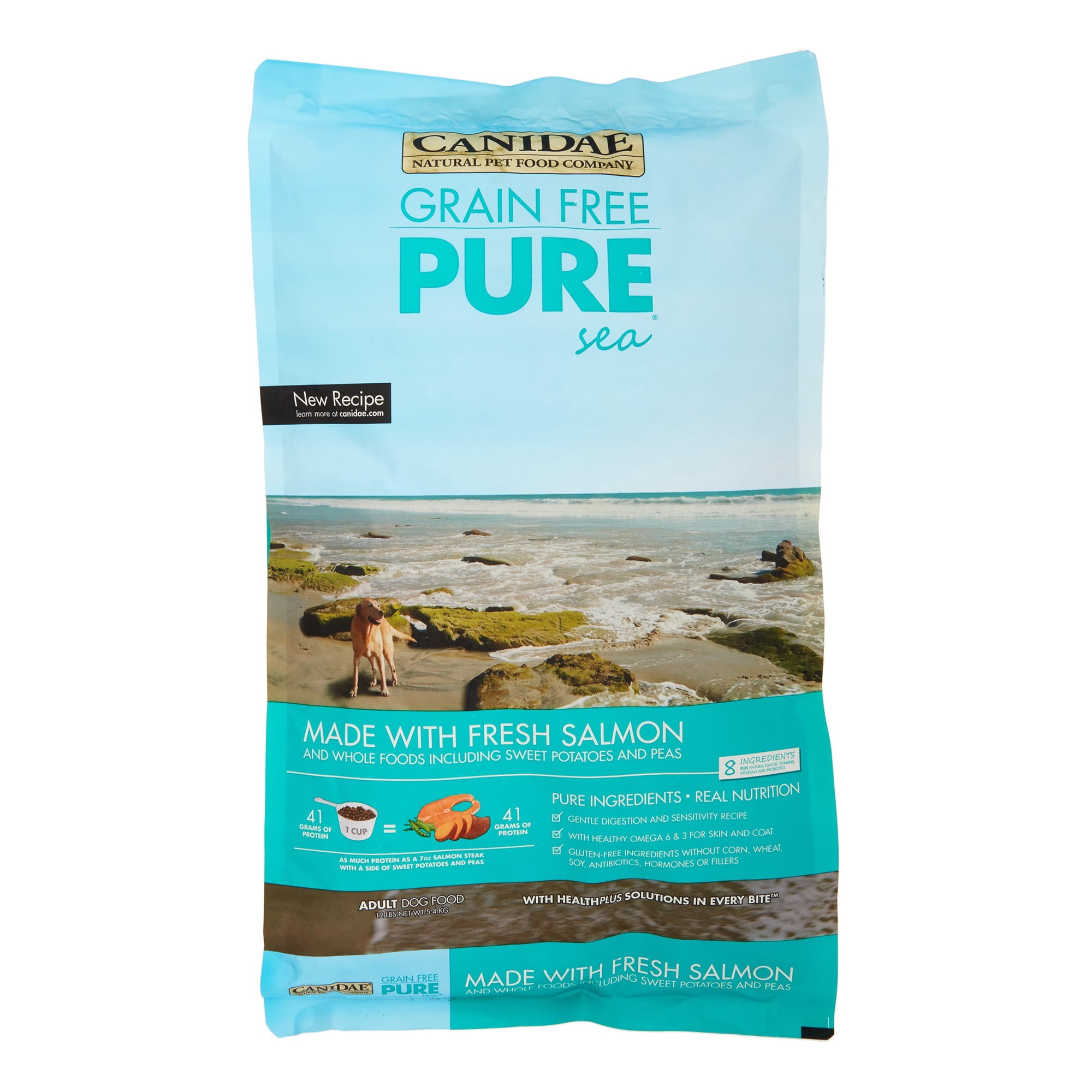 Canidae Pure Sea Grain-Free Fresh Salmon Adult Dry Dog Food, 12 lb