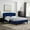 Navy, variant on Modway Penelope Tufted Wingback Queen Performance Velvet Platform Bed in Navy