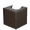 Brown White, variant on KINGFOM Square PU Leather Tissue Box for Roll Paper, Facial Tissue Box Tissue Case Napkin Dispenser Toilet Paper Box Tissue Holder for Home Living Room Kitchen Bathroom Bedroom Office Car (Brown)