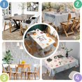 thumbnail image 4 of Vintage Pumpkin Rectangle Tablecloth 60x84 Inch, Flowers Boho Water Resistant Vinyl Washable Seasonal Table Cover for Thanksgiving Fall Harvest Holiday Party Picnic Dinner Decor, 4 of 5