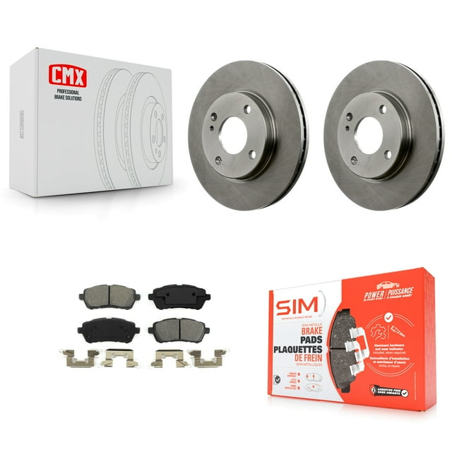Transit Auto Front Disc Brake Rotors and Semi-Metallic Pads Kit for Car Ford Fiesta K8S-100171