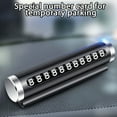 thumbnail image 3 of Visland Temporary Parking Card Roller Type Number Hidden No Marking Metal Plate Universal Interior Removable Car Dashboard Mobile Phone Number Card Automobile Accessories, 3 of 7