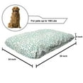 thumbnail image 2 of Leaves Pet Bed, Flowering Branches Gentle Spring Season Little Buds Romantic Cottage Ornament, Resistant Pad for Dogs and Cats Cushion with Removable Cover, 24" x 39", Teal Grey Cream, by Ambesonne, 2 of 4