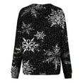 thumbnail image 5 of EGNMCR Christmas Sweatshirt Mode Femmes Impression Col Rond Tops Manches Longues Confortable Chemisier Sweatshirt sur Dégagement, 5 of 5