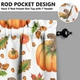 thumbnail image 3 of Fall Kitchen Curtains 39 Inch Short - 32Panel Set, Autumn Harvest Print, Rod Pocket Window Treatment for Thanksgiving, Farmhouse, Cafe, Living Room - Machine Washable, 3 of 4