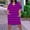 Multicolor, variant on Yotami Women's Plus Size Dress Casual Midi Dress with Pocket V-Neck Short Sleeve Floral Print Summer Dress for Outdoor