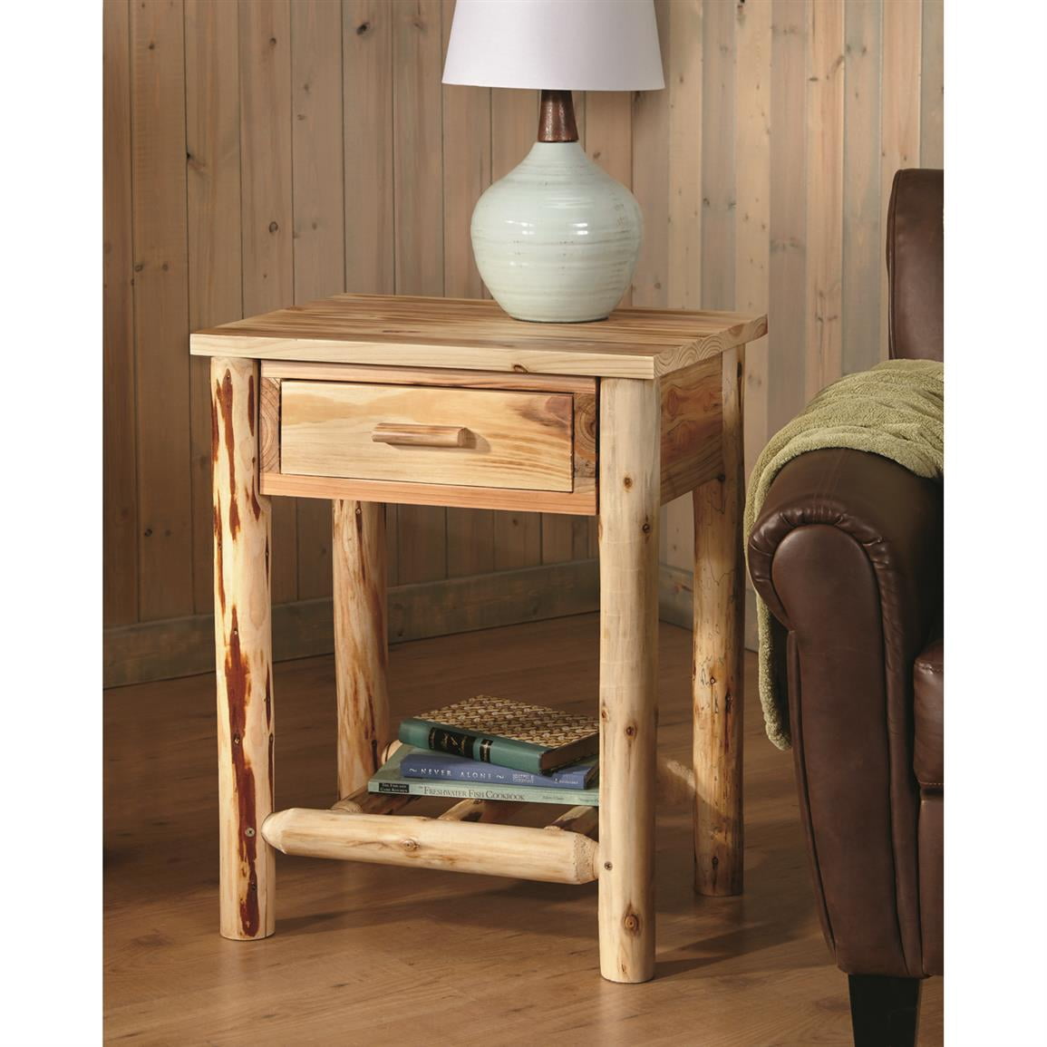 CASTLECREEK Log End Table