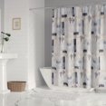 thumbnail image 1 of Levtex Home - Cerralvo - Cortina de ducha (183 x 183 cm) con ojales - Patchwork costero - Gris topo, crema, azul marino y azul, 1 of 3