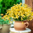 thumbnail image 5 of ZOELNIC Artificial Calla Lily, 8 Bundles Yellow Fake Spring Plastic Flowers Garden Home Table Centerpieces Pot Decor, Yellow, 5 of 8