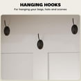 thumbnail image 5 of Kadyn Coat Rack,Coat Stand, Hall Tree,3-in-1 Hall Tree with Shoe Storage, Coat Rack with Bench and 5 Hooks, White Wood Grain, 5 of 6