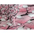 thumbnail image 4 of Ambesonne Pink Quilted Bedspread Set 3 Pcs, Sakura Tree Umbrellas, Queen Size, Black Pink, 4 of 5