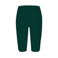 thumbnail image 5 of Women's Yoga Capri Leggings High Waist Stretch Knee Length Capris Workout Athletic Pants for Gym Dark Green XL, 5 of 5