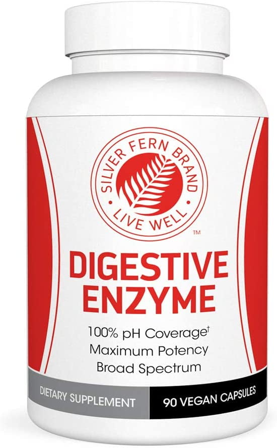 Silver Fern Brand Ultimate Digestive Enzyme Supplement 1 Bottle 90