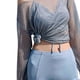 thumbnail image 3 of Traje de baño Tankini Halter Colcomx para mujer gris, 3 of 7