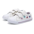 thumbnail image 5 of Kushyshoo Kids Canvas Shoes White Colorful Stars Children Sneaker Toddler Girls School Shoes Size 7, 5 of 7