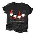 thumbnail image 2 of Tejiojio Christmas Matching Fashion Women Christmas Print Short Sleeves O-Neck Loose T-Shirt Blouse Tops, 2 of 3