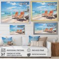 thumbnail image 4 of Designart "Sunkissed Sands at the Beach III" Nautical & Beach Floater Framed Wall Decor, 4 of 7