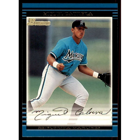 Miguel Cabrera Card 2002 Bowman #245