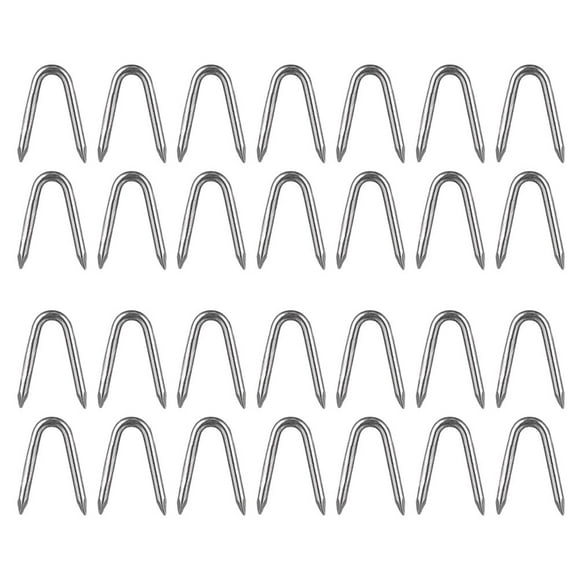 U Shape Metal Iron Type Fixed Fence 50pcs Tent Stakes Barbed Wire Fence Gardening Spikes Chicken Fence