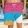 thumbnail image 2 of JAJAHO Boys Swim Trunks With Liner UPF 50+ Ice Cream Printed Beach Shorts For Kids Boy Bathing Suit Drawstring Swim Shorts 2-14Y, 2 of 4