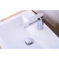 thumbnail image 5 of MissMin Square pop up drain without overflow chrome for risen bathroom vessel sink universal push button drain non-overflow match with rectanglar faucets, 5 of 5