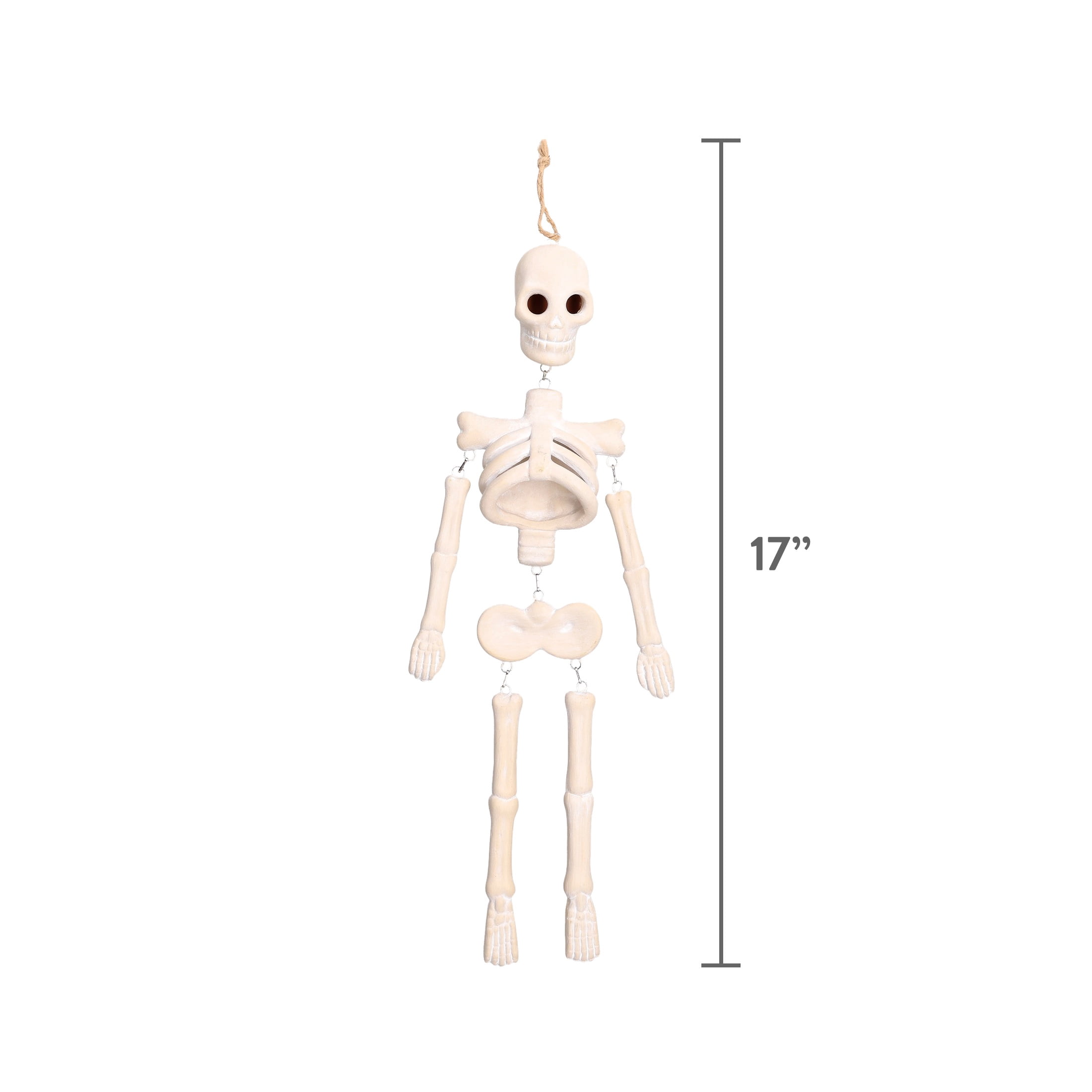 Skeleton Wall Decoration, Cream, 16.7", Halloween by Way To Celebrate