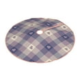 thumbnail image 2 of Kll Heart Check Plaid Christmas Tree Skirt 30",Party Decorations Farmhouse For Christmas Decorations Holiday Party, 2 of 8