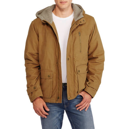 Men's Hooded Canvas Jacket - Walmart.com