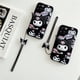 thumbnail image 2 of Kuromi-funda de teléfono con soporte para iPhone, carcasa anticaída con correa de Cattoon Sanrio para modelos 13, 12, 11 Mini Pro Max, XR, XS MAX, 8, X, 7 Plus, SE 2020 Fivean unisex, 2 of 2