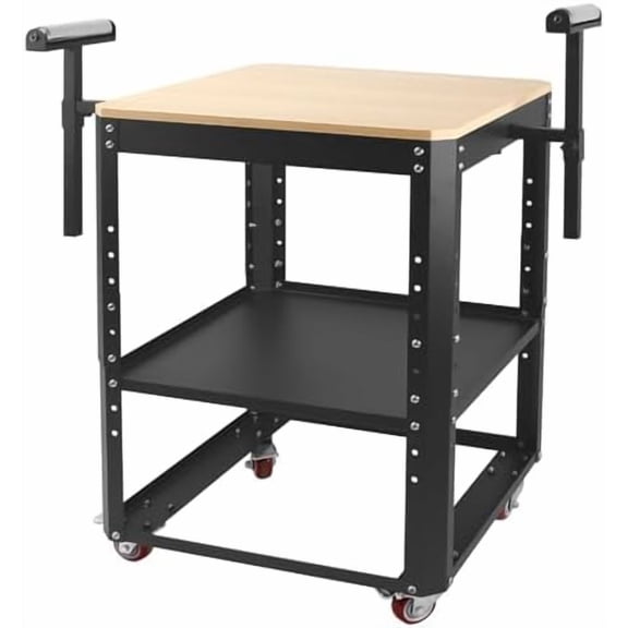 Rolling Planer Stand,550 lbs Load Capacity Tool Stand with Wheels, Height Adjustable Miter Saw Planer Table with Extension Rollers, for Most Planers, Saws, Bench-top Machines, Power Tools