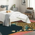 thumbnail image 3 of Leopard Area Rug 5x7, Cheetah Rugs for Bedroom, Cartoon Animal Carpet, Living Room Rugs Decorations, Stain Resistant Soft Low Pile Machine Washable Rug 17&-188, 3 of 7