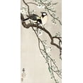 thumbnail image 2 of Koson, Ohara 14x24 White Modern Wood Framed Museum Art Print Titled - Tits on Cherry Branch, 2 of 4