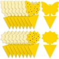 thumbnail image 1 of Trampas para moscas de la fruta, trampas para hongos, trampas adhesivas amarillas para insectos, paquete de 36, no tóxicas e inodoros para uso en interiores y exteriores, protegen la planta, 1 of 5