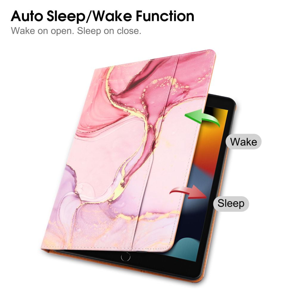 Waymax 9.7" Multi-Angle Viewing Tablet Case, Pink Cloud