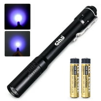 GING UV FLASHLIGHT 365nm Pen LED UV Light Pocket Light Black Light UV Torch AAA Battery for Glue,Pet Urine, Counterfeit Money, Resin… (D11-365nm)…
