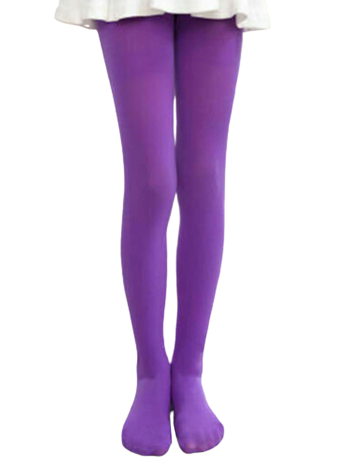 Yamalans Kids Girls Solid Color Leggings Warm Cotton Soft Tights Footed Legging Pants Pantyhose Dance Long Socks Stockings 