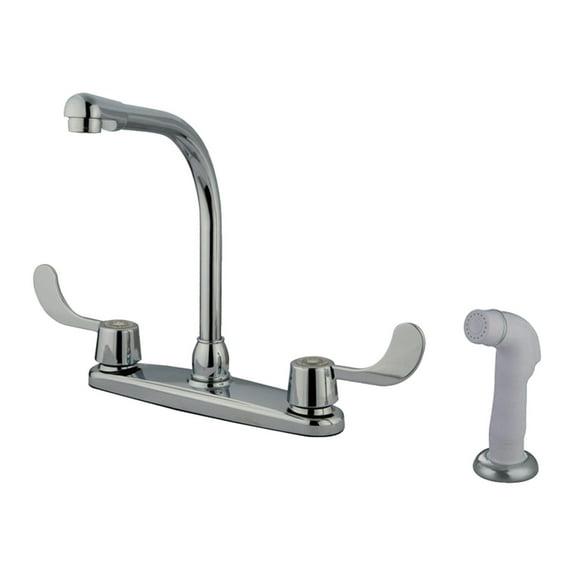 Kingston Brass KB762 8-Inch Centerset Kitchen Faucet, Polished Chrome