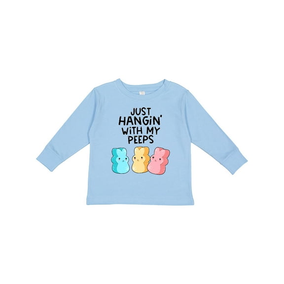 Inktastic Easter Just Hangin' with My Peeps Boys or Girls Long Sleeve Toddler T-Shirt